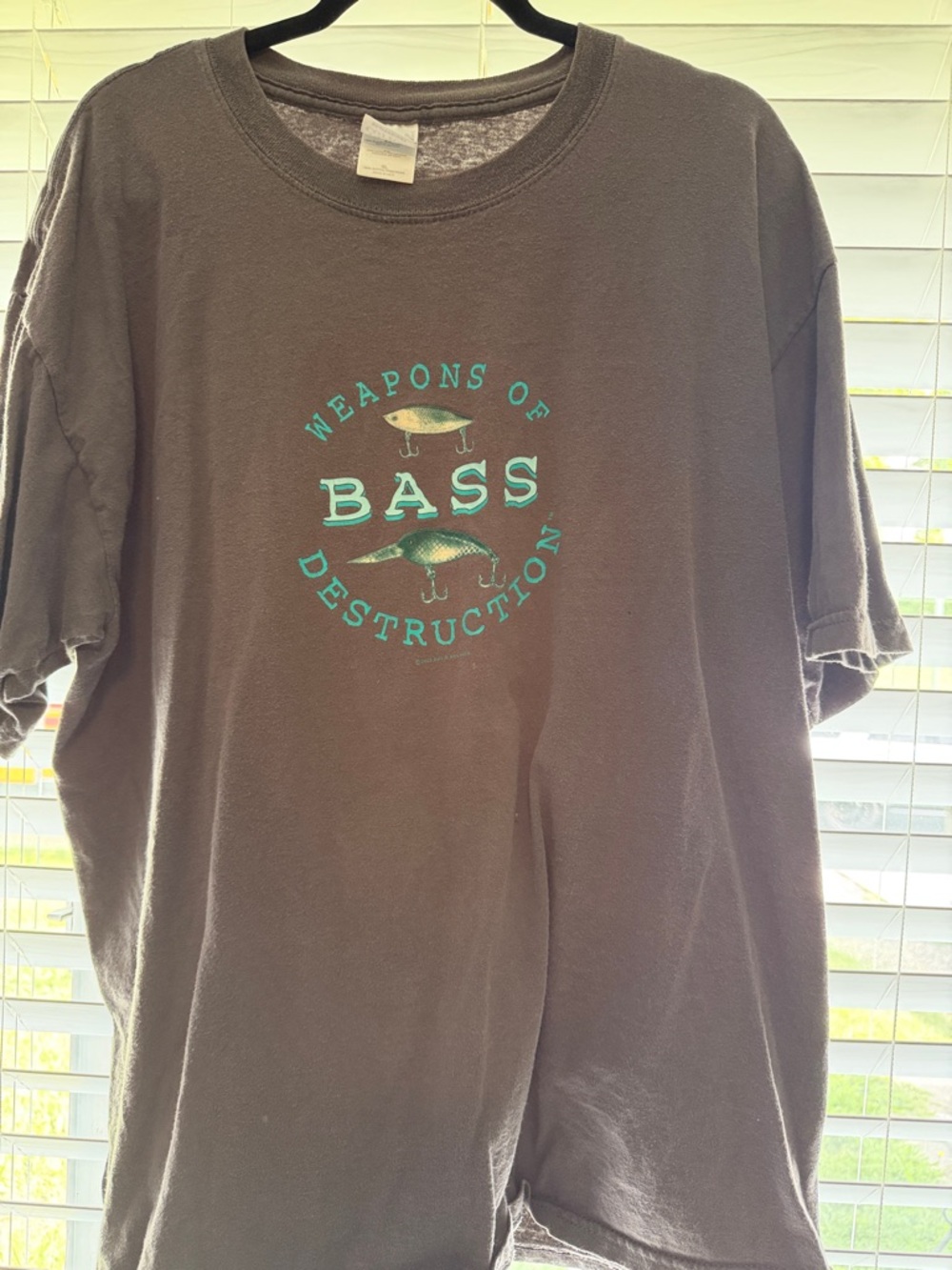 Grey 'Weapons of Bass Destruction' Graphic T-Shirt